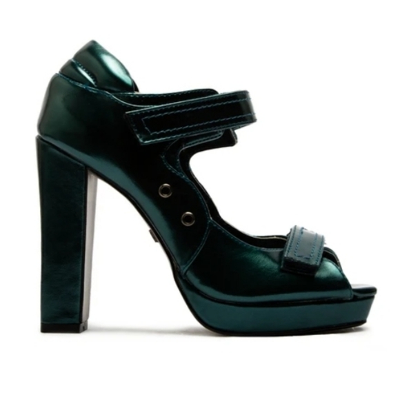 EMERALD OPEN TOE 2 PUMP - Picture 4 of 4